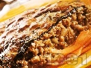 Рецепта Постна вегетарианска мусака със соева кайма, ориз и зелен боб